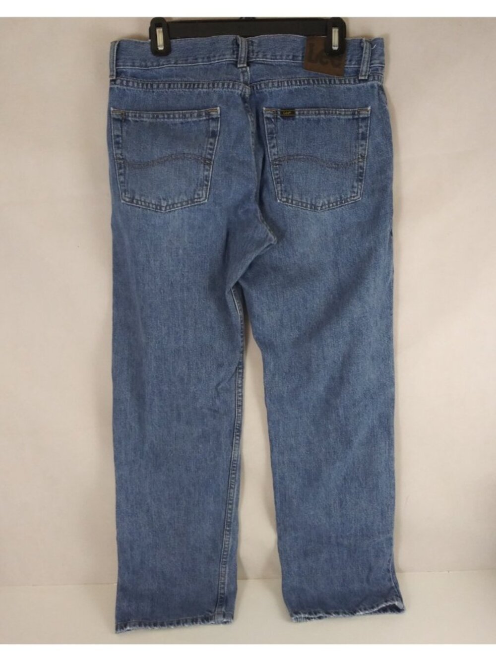 Lee Regular Fit Men's Distressed Bootcut 100% Cotton Jeans Size 33x30 - Picture 2 of 9